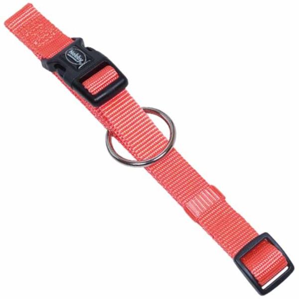 Obojek nylon classic 1x20-35 cm Nobby lososový