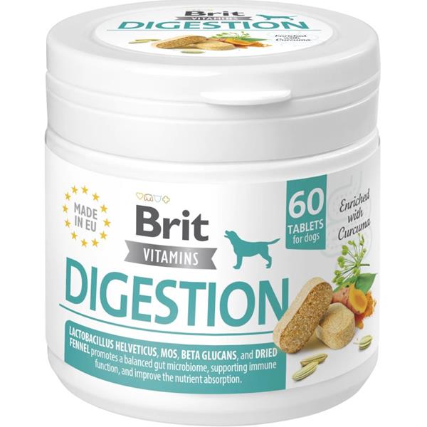 Brit Dog Vitamins Digestion 120g (60tbl) 1 bal.