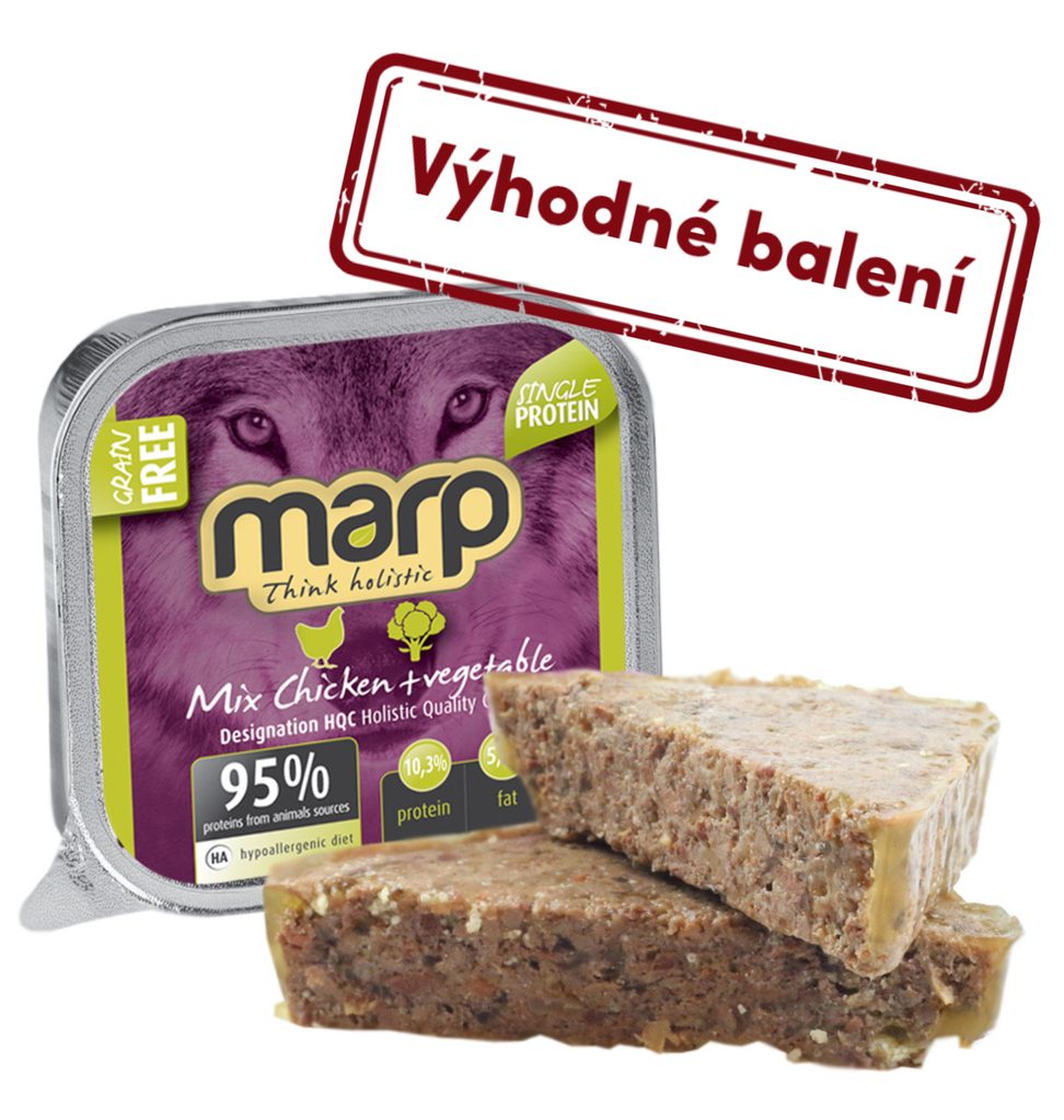 Marp Mix vanička pro psy kuře+zelenina 16x100g