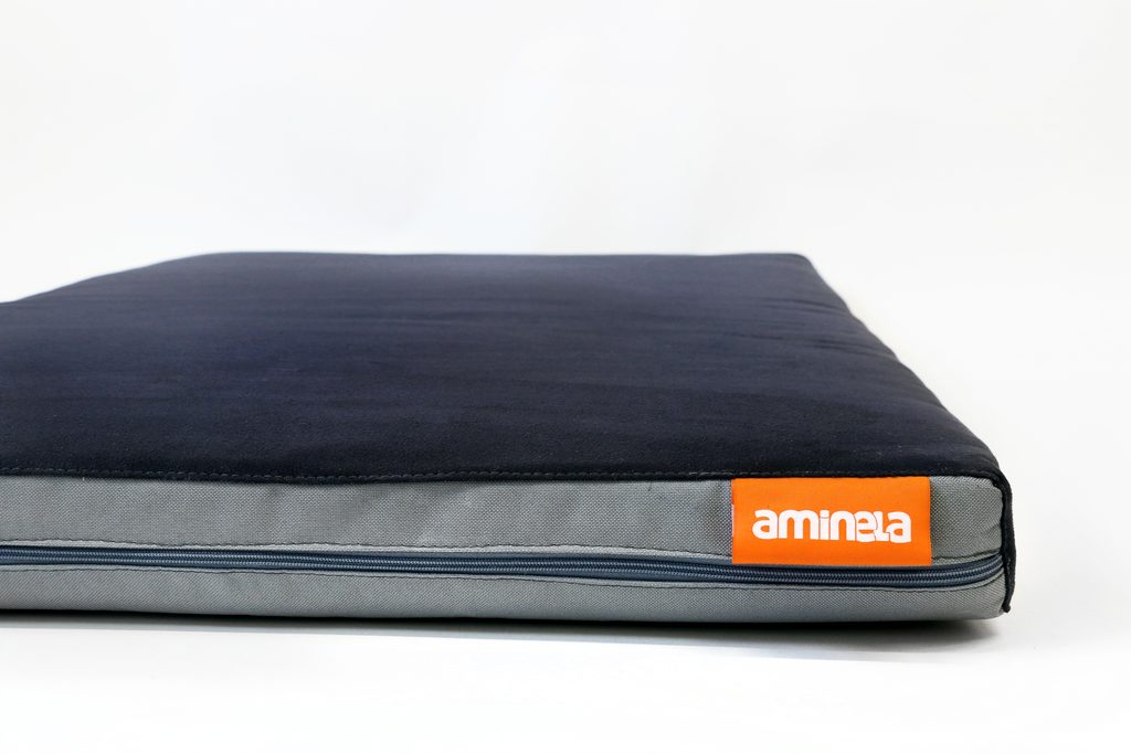 Matrace Aminela - 120 x 80 x 10 cm Half and Half černá/šedá