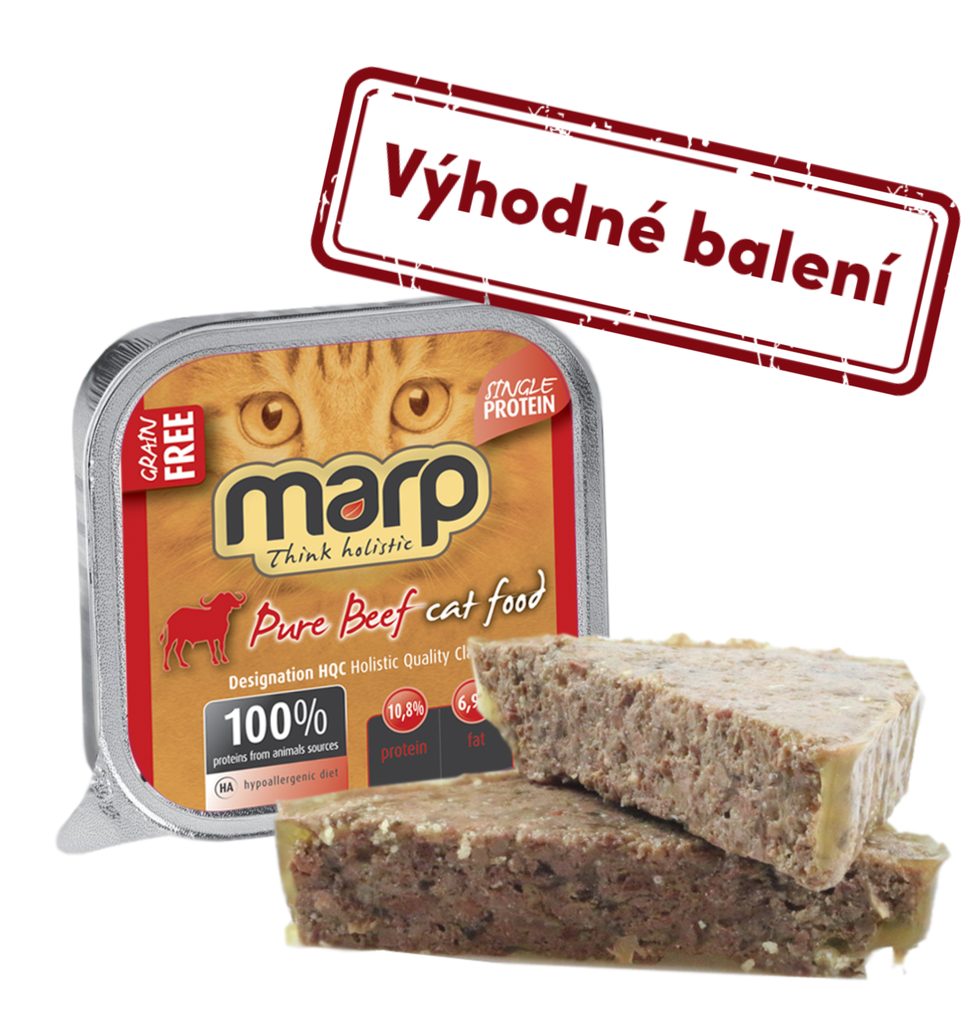 Marp Beef vanička pro kočky s hovězím 16x100g