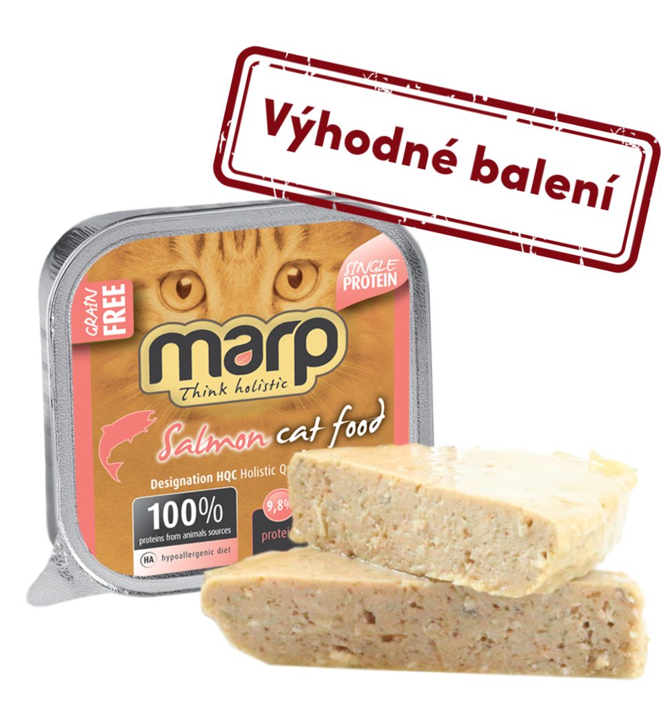Marp Salmon vanička pro kočky s lososem 16x100g