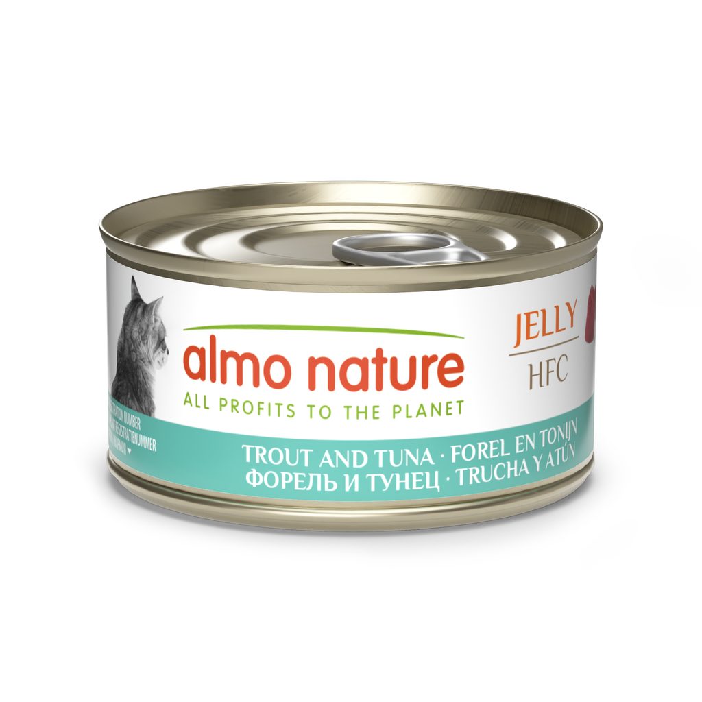 Almo Nature HFC Jelly - Pstruh a tuňák 70g