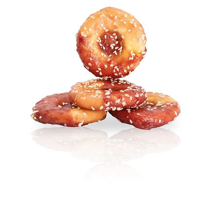 KIDDOG BUFFET jehněčí a kuřecí bagel ø 7,5 cm/ 34-36 g [1 ks]