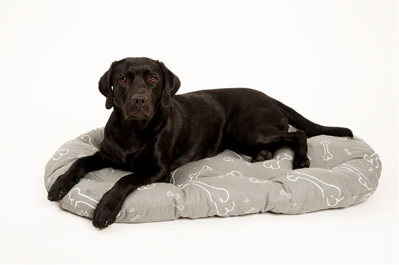  Polštář ovál bavl. Kost šedo/bílý 120 cm