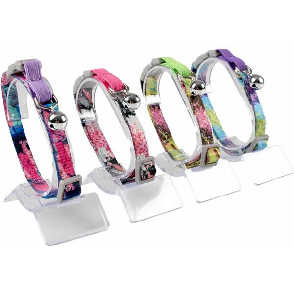 Obojek cat Flower splash 20-30 cm Duvo+ (1 ks, mix barev)