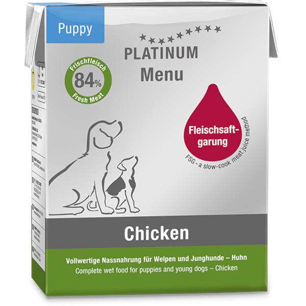 Platinum Dog Menu Puppy Chicken 185 g