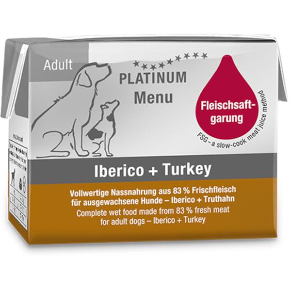 Platinum Dog Menu Iberico + Turkey 90 g