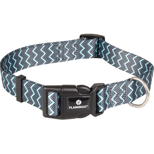 Obojek nylon Sinam šedý XS 1x20-35 cm Flamingo