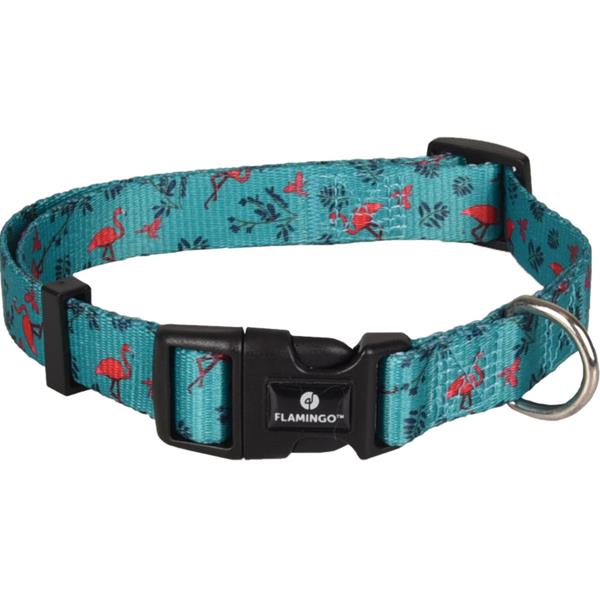 Obojek nylon Samar tyrkysový XS 1x20-35 cm Flamingo