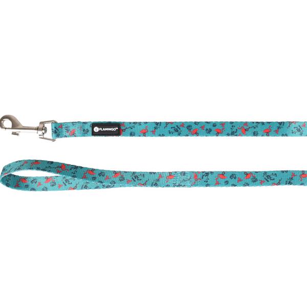 Vodítko nylon Samar tyrkysové 1,5 x 120 cm Flamingo