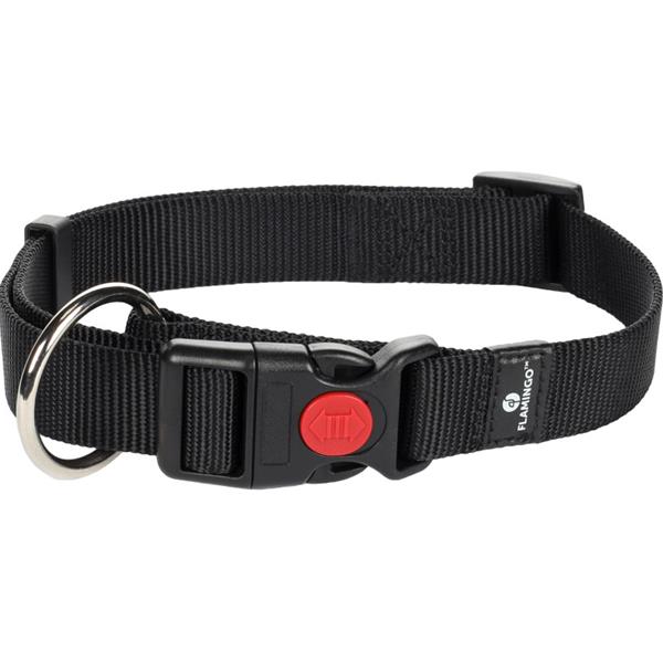 Obojek nylon Ziggi černý 2x40-55 cm Flamingo