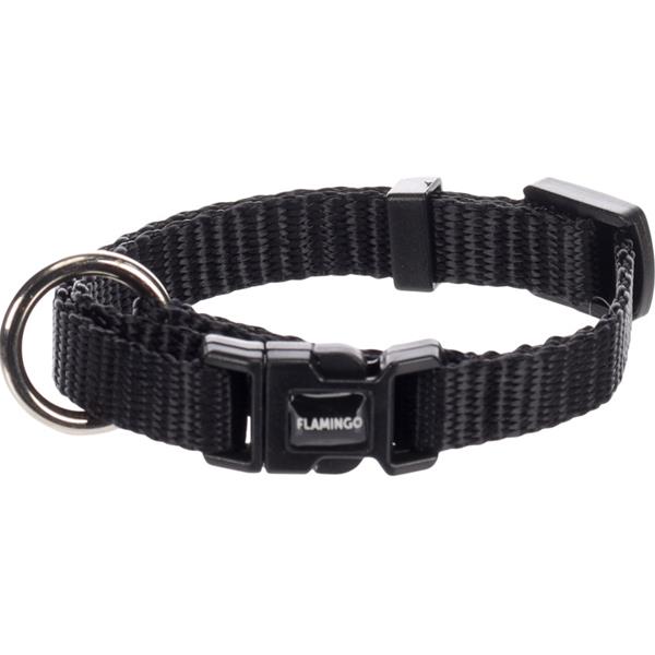 Obojek nylon Ziggi černý XS 1x20-35 cm Flamingo