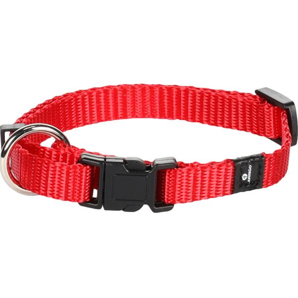 Obojek nylon Ziggi červený XS 1x20-35 cm Flamingo