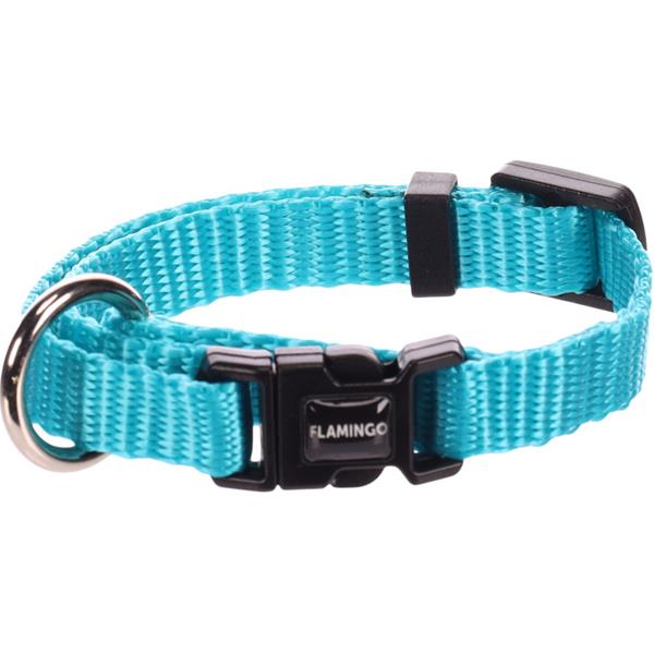 Obojek nylon Ziggi tyrkysový XS 1x20-35 cm Flamingo