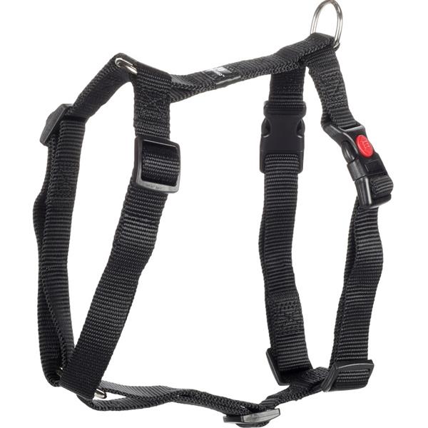 Postroj nylon Ziggi černý M 2x45-65 cm Flamingo