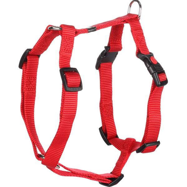 Postroj nylon Ziggi červený S 1,5x35-50 cm Flamingo