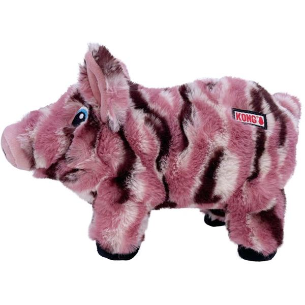 Hračka plyš KONG Low Stuff Stripes Pig M