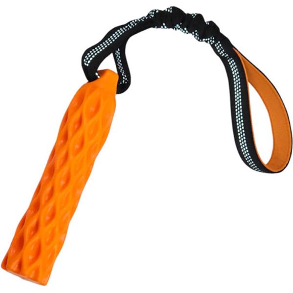 Hračka plovoucí TPR pešek s provazem 47 cm oranžový Nobby