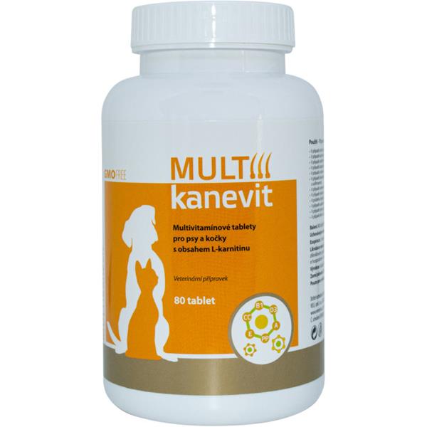 MULTIKANEVIT tablety pro psy a kočky 80 tablet