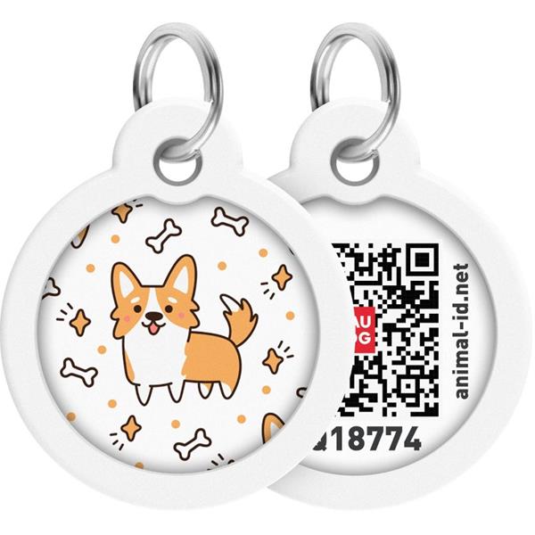 Známka QR WAUDOG 30 mm (Corgi)
