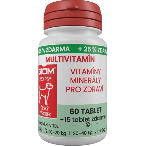 Giom pes Multivitamín 60 tbl+25% zdarma