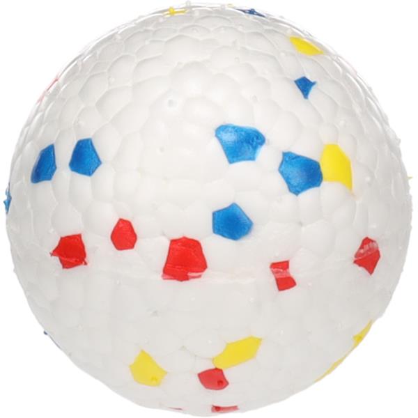 Hračka guma Kona míček 6,3 cm bílý Flamingo