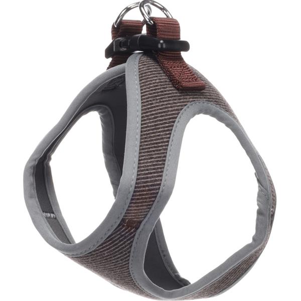 Postroj textil Herbert tmavě hnědý S Flamingo