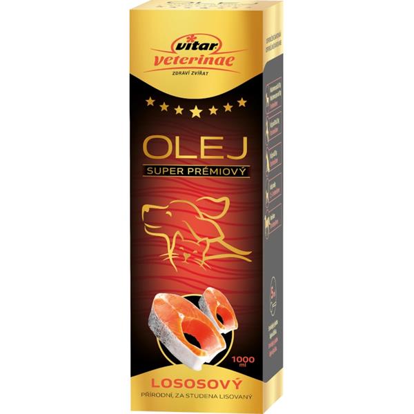 VITAR Veterinae Lososový olej 1000ml