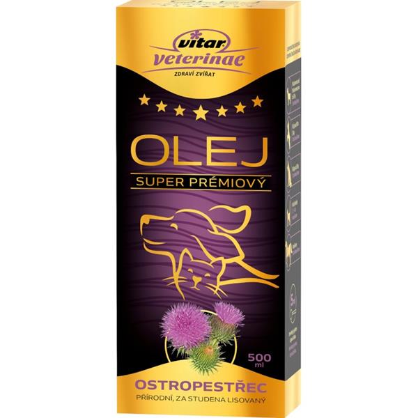 VITAR Veterinae Ostropestřec olej 500ml