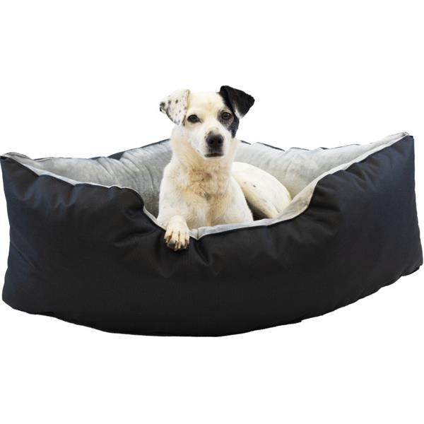 Samohýl Exclusive Pelech rohový Buffy černá/šedá 60x60 cm