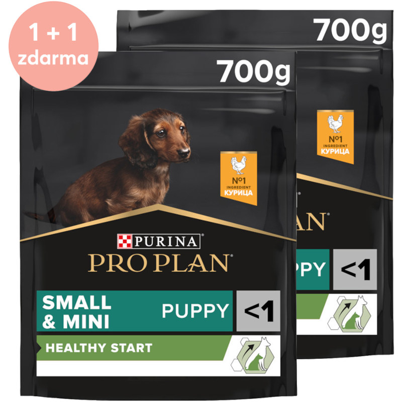 Pro Plan Puppy Small & Mini Kuře 700 g (1+1 zdarma)