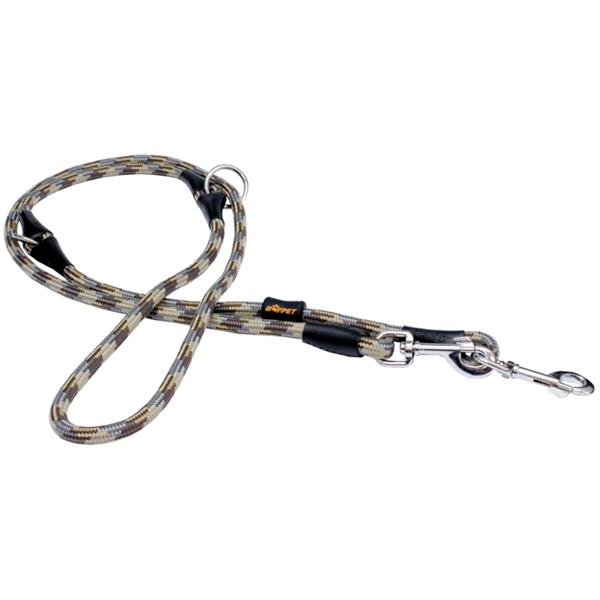 B&F Vodítko textil lano ALPINE hnědé 1,2x240 cm BAFPET