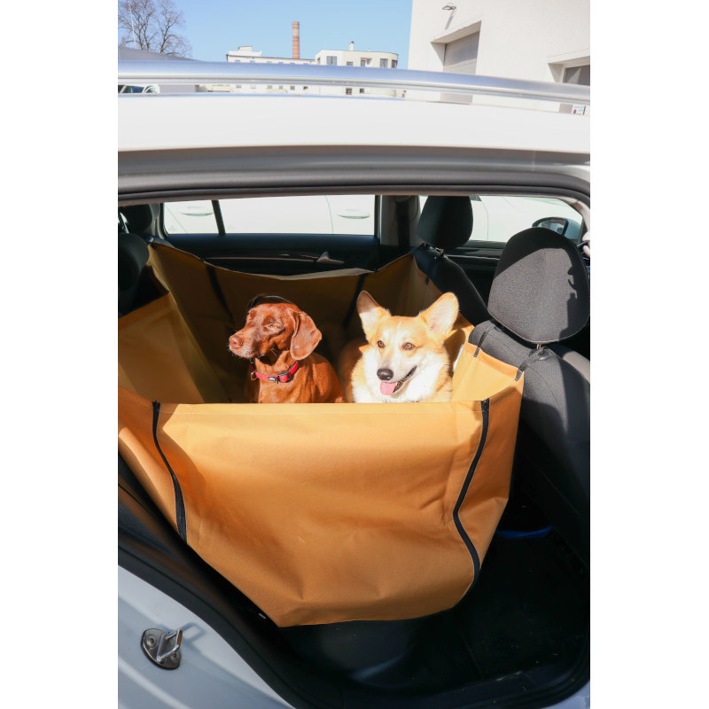 Samohýl Exclusive Autopotah s bočnicemi nylon okrový (50x50x130 cm)