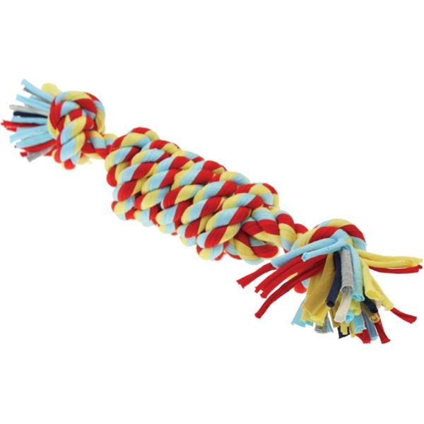 Happy Pet Hračka textil přetahovadlo Twist-Tee HP (34×7×8 cm)