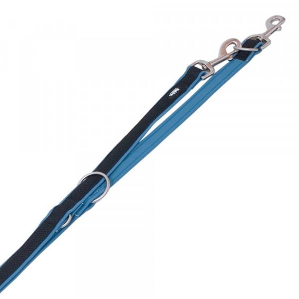 Vodítko nylon Mesh Preno přepínací 200cm x 20-25mm modré Nobby