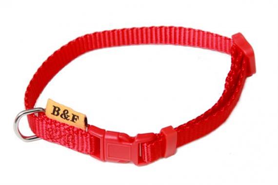 Obojek BAF nylon červený 1x26-35cm