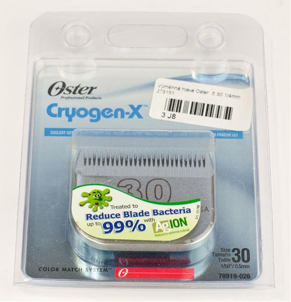 Ostatní Výměnná hlava Oster Cryogen-X č.30 1/4mm