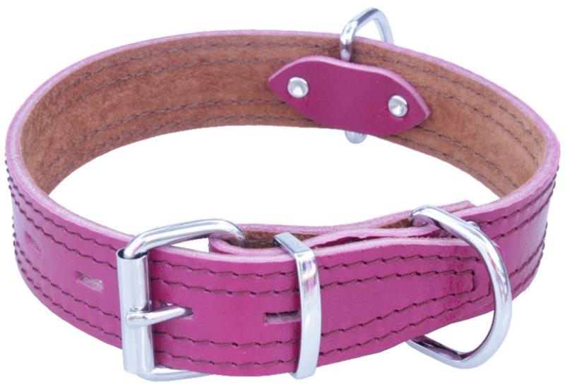 B&F Obojek kůže HERRY Fuchsie BAFPET 4,0 x 65 cm