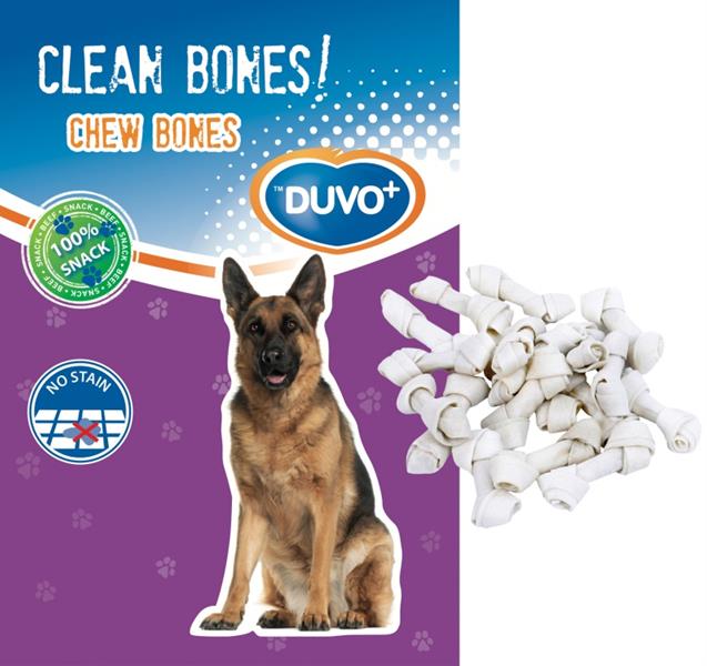 Duvo+ bůvolí uzel bílý, 10 cm (18 ks)