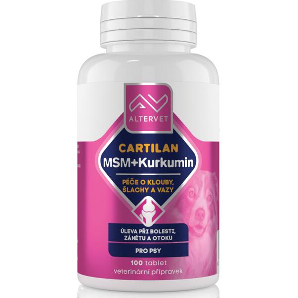 CARTILAN MSM+KURKUMIN Altervet 100tbl