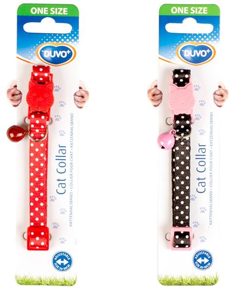 Obojek cat nylon DUVO+ Puntíky 20-30cm/10mm