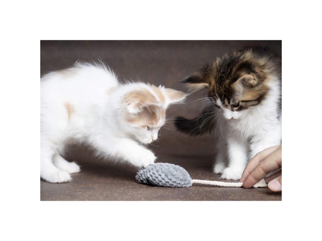 Hračka plyš Mozza myšky (3 ks / 4 cm) Flamingo