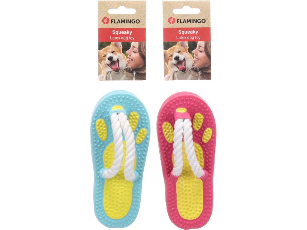Hračka latex Flippe žabka mix barev Flamingo