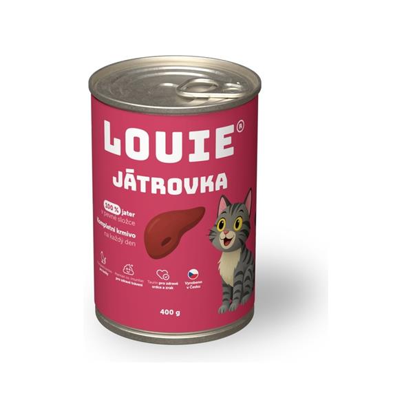 Louie konzerva pro kočky játrovka 400 g