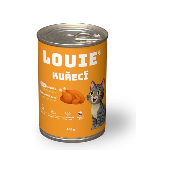 Louie konzerva pro kočky kuřecí 400 g