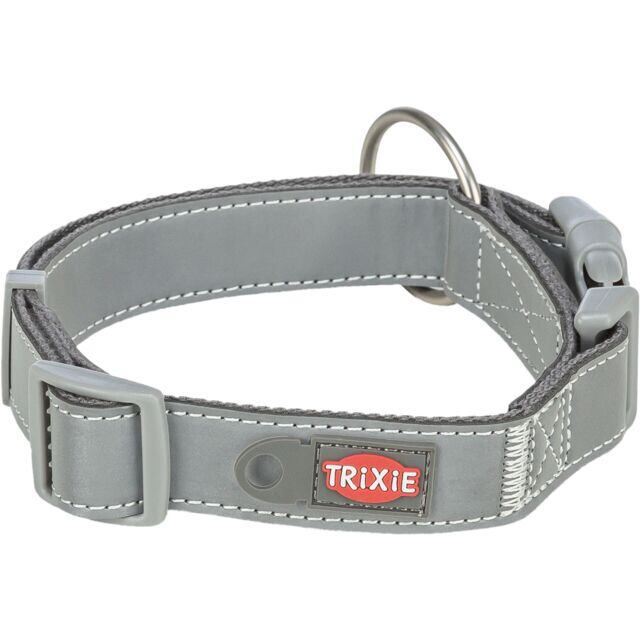 TRIXIE Reflexní obojek PREMIUM Reflect, grafit Velikost obojku PREMIUM Reflect: L-XL: 42-65 cm/ 30 mm