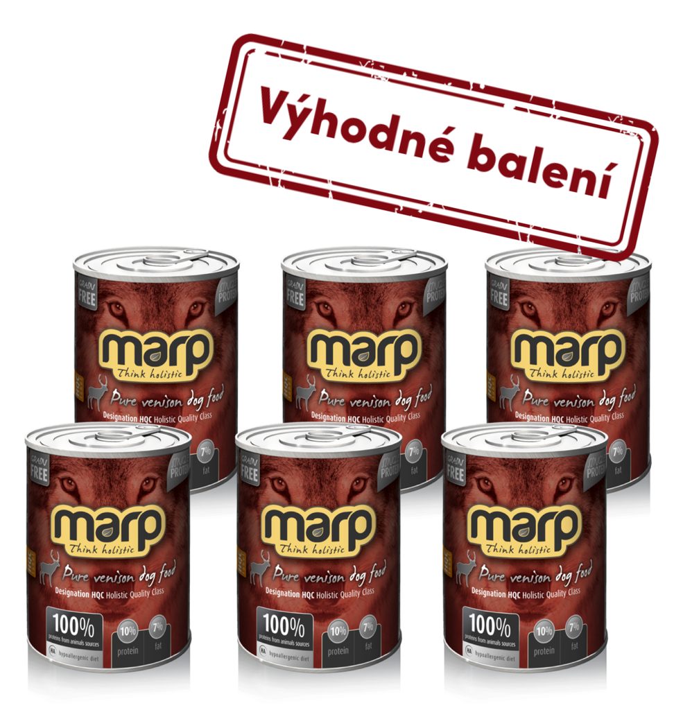 Marp Venison konzerva pro psy se zvěřinou 6x400g