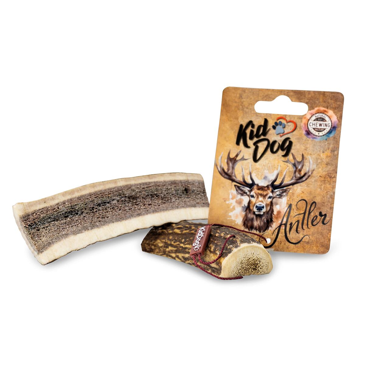 KIDDOG Antler, jelení paroh půlený - S