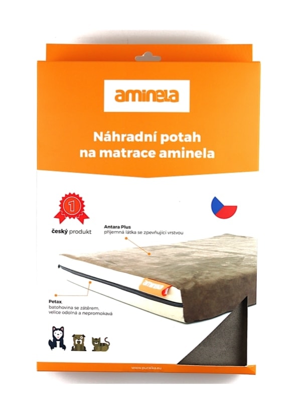 Potah na matraci Aminela - 80x60x10cm Half and Half modrá/světle šedá